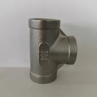 China Manufacturer Hot Sale Stainless Steel Pipe Fittings Sample Customization 304/316 1/8"-4" Stainless Steel Tee