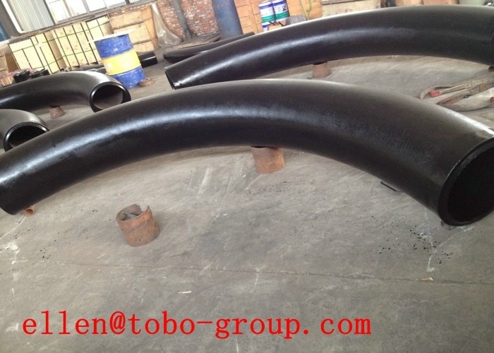 API MSS JIS DIN 90 Degree Carbon Steel Pipe Elbows Black 1.5D - 10D R
