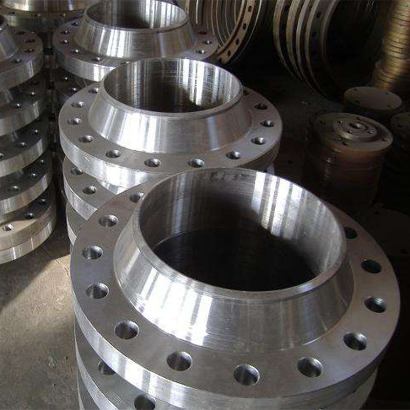 DN50 A105 Carbon Steel Plate Flange Welding Neck Slip On Plate Flange WN Flange Raised Face Pipe Fitting