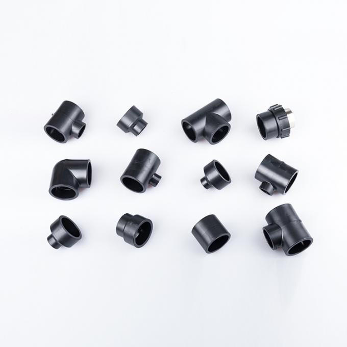 Zniżka Złączka do spawania doczołowego HDPE Złączka do rur z czterokierunkową redukcją poprzeczną 2