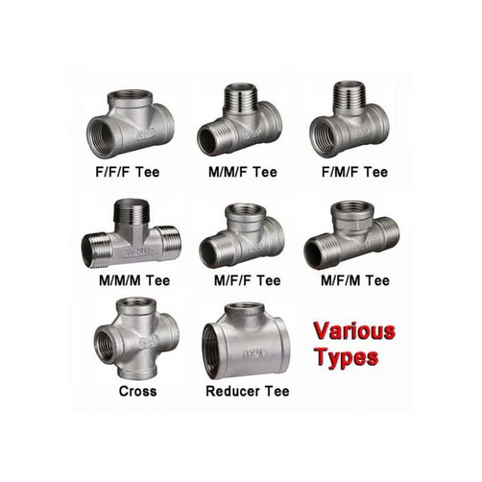 ASME B16.9 TR Piaskowo walcowana redukcja z stali nierdzewnej Tee równa TEE 1/8 "-60" 3