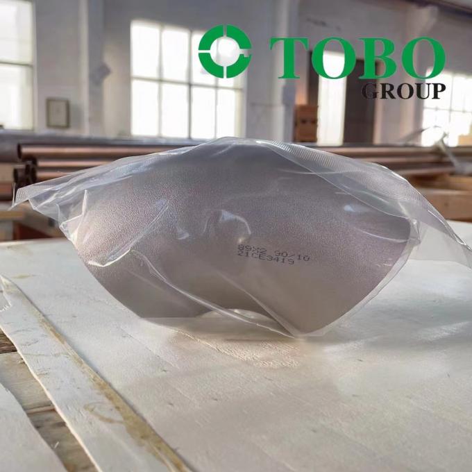 CuNi 90/10 Łokieć Krótki Promieniowy 45 Łokieć Krótki Promieniowy EHN 9603/600s 5,5 mm 5 mm DN 600 CuNi10Fe1,6 Mn 3