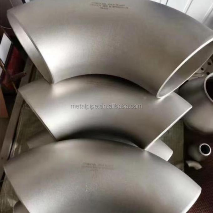 Monel 400 B366 WPNC UNS N04400 2" STD Nikel Stopy Stalowe Butt Zwojowe łączniki rurowe Stalowe łokieć 0