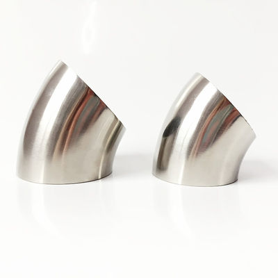 BW Radius Elbow Butt Welding Fitting Degree 45 NPS 1/2" -NPS 48" A403 WP304/304L, WP316/316L WPB ASME/ANSI B16.9 MSS SP-4 ISO 4144
