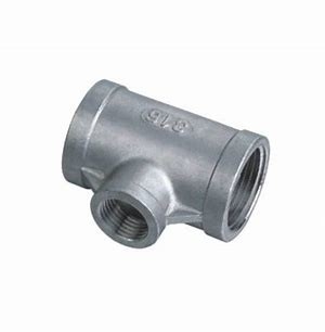 Threaded Fittings Reducing Unequal Tee Stainless steel Pipe Fittings Forged Fittings