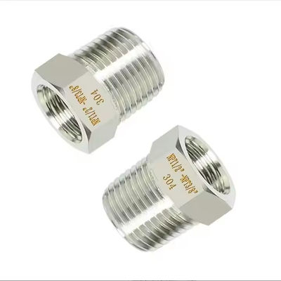Custom Forged Socket Weld Pipe Fittings Stainless Steel Bushings Industrial Connector