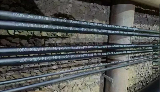 ASTM SA335 GR P91 ASME B36.10 DN25 S80 5800MM PE SMLS PIPE
