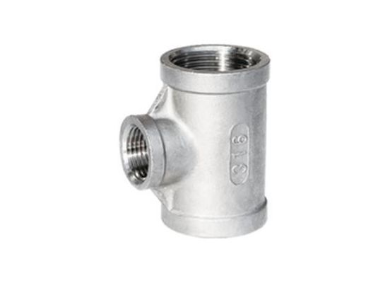 TH Reducing Tee Threaded Fitting Forged Pipe Fitting NPS 1/8" - NPS 4" ASTM A182 F304/F304L, F316/F316LASTM A105ASME B16.11ASME B1.20.1