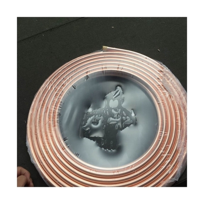 Pancake Coil Copper Tube / Copper Pipe Tube 99 9 Cu Copper for Air Conditioner