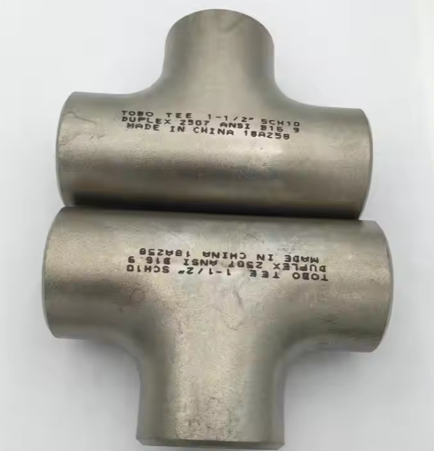 METAL Ti Alloy R50400/GR.2 8inch Schedule 40 Titanium Tee Butt Weld Tee Pipe Fittings