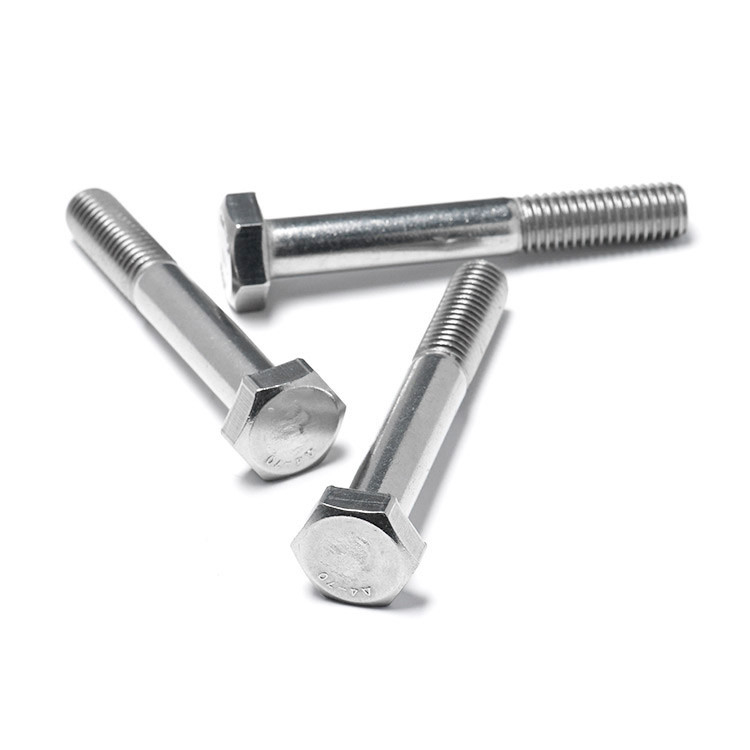 China Fasteners High Precision SS304 Stainless Steel Half Thread Hex Bolts