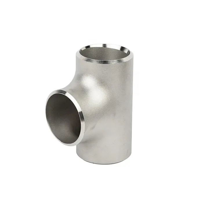 Asme b16.9 schedule 40 steel pipe fittings tee pipe reducing tee stainless steel dn100 equal tee 304