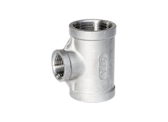 TH Reducing Tee Threaded Fitting Forged Pipe Fitting NPS 1/8