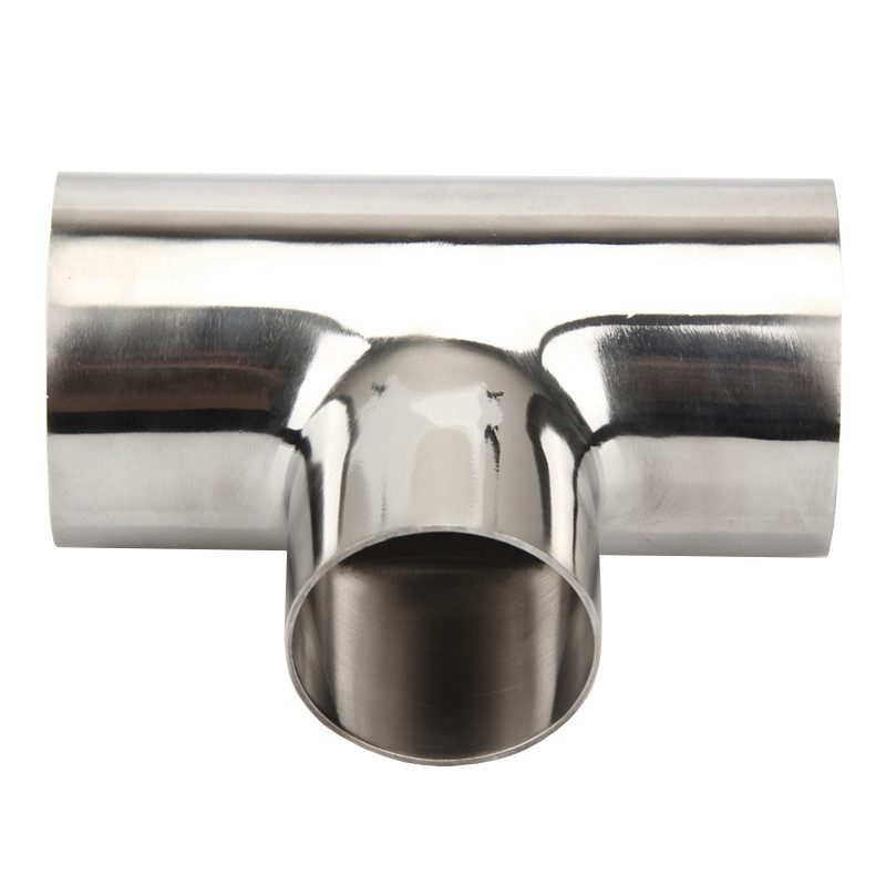 ASME BPE Standard ety Sanitary Butt Weld Fittings Straight Equal Tee Fitting 1/4