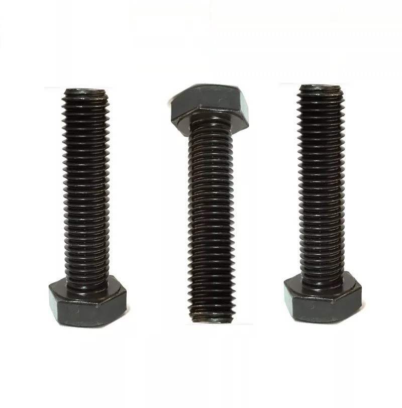 DIN933 931 Grade 8.8 Stainless Steel Hexagon Head Bolts M20 M24 M30 Black Oxide Hex Head Bolts