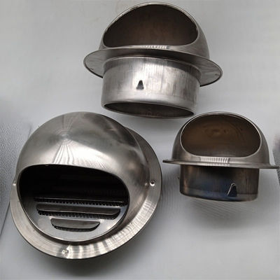 Air Vent 304 Stainless Steel 3 Inch Round Exhaust Grille Louvered Silver