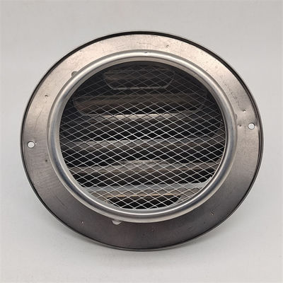 5 Inch Stainless Steel Wall Air Vent Cover Hood End Ducting Cap Round Grille Ventilation Cover