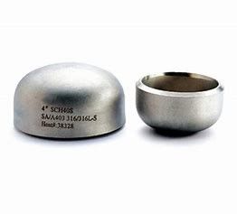 Polished Stainless Steel Caps Round Threaded Pipe End Cap for Welded Connections