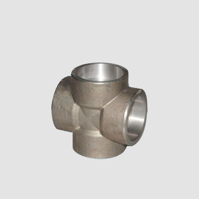 Metal Stainless Steel Pipe Forged Fittings Socket Welded Cross 3000LBS ASME B16.11 SA-182 GR F 316/316L DN 1